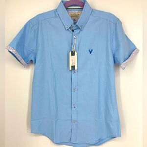 NWT Scott Ellis Cambridge-Great Britain Men’s Blue Shirt Size S